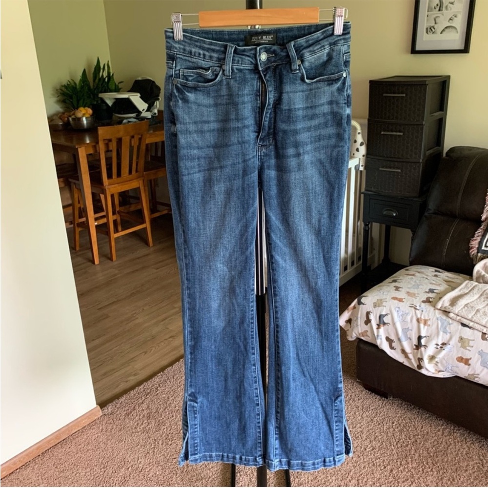 Judy Blue Bootcut Hemmed Slit Slim Boot Jeans 9/29
